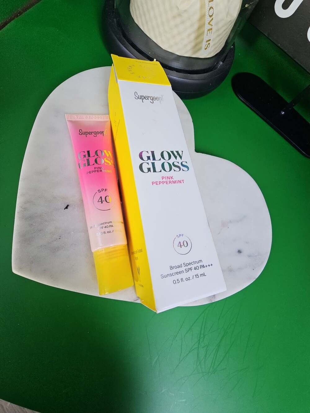 Supergoop! Glow Gloss Pink Peppermint SPF 40 0.5 fl oz